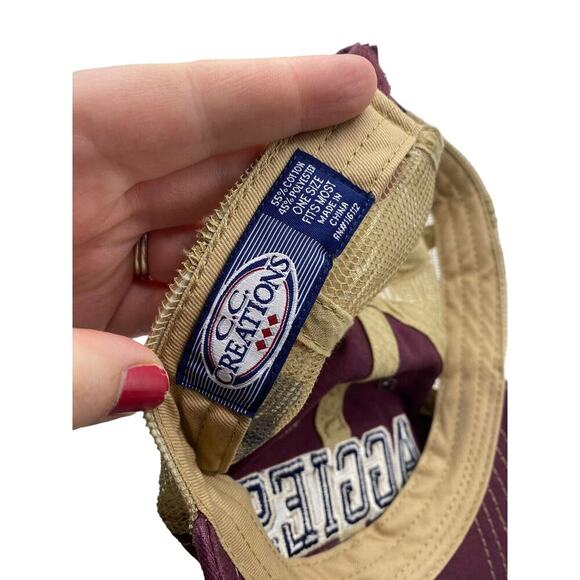 Aggies Texas A&M University Baseball Hat Mesh Back Stitched Adjustable Mens - Picture 7 of 7